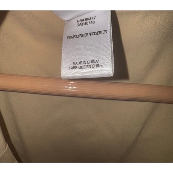 New Wynne Layers Trench Coat Chiffon Pleated Back Women's XL Academia Carmen - Picture 9 of 9